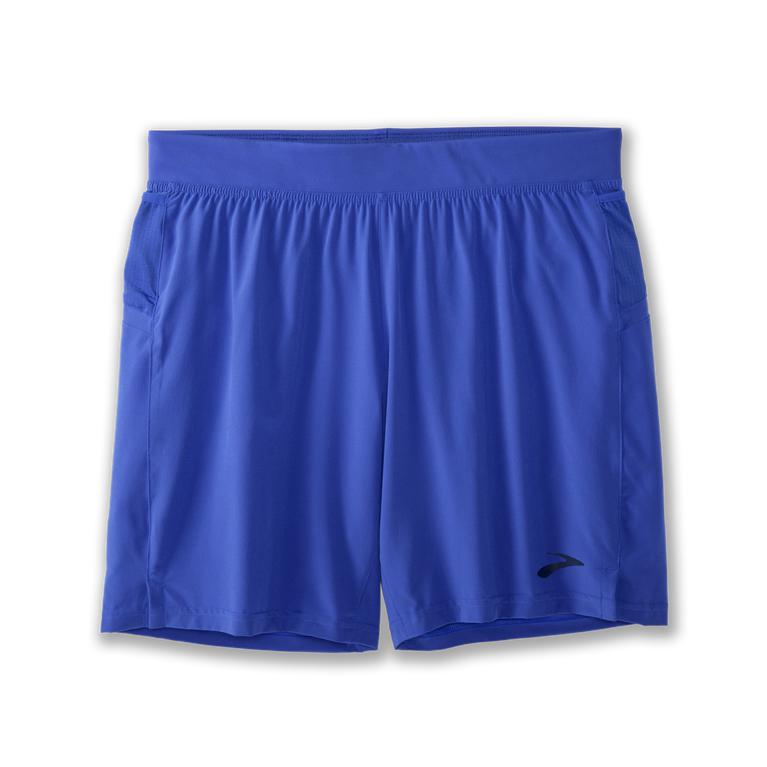 Brooks Men's Sherpa 7 2-in-1 Running Shorts - Amparo Blue (QYDJ18675)